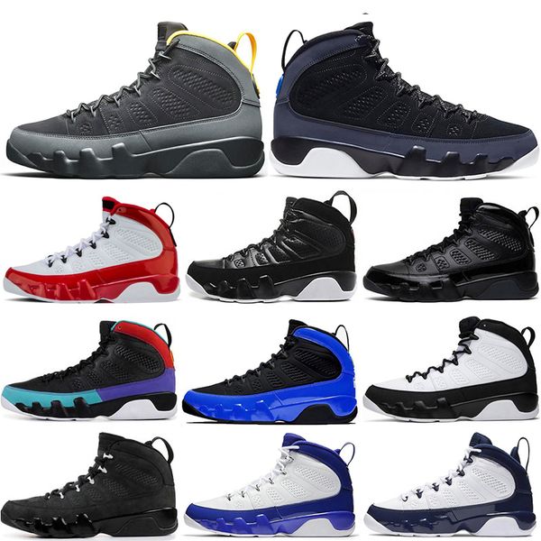 

men 9 9s basketball shoes gym red black blue dream it do it unc bred space jam university gold regon ducks trainers sneakers, White;red