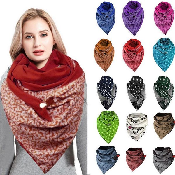 

scarves scarf women print button soft wrap casual warm shawls and wraps winter outdoor head face neck gaiter uv cover, Blue;gray