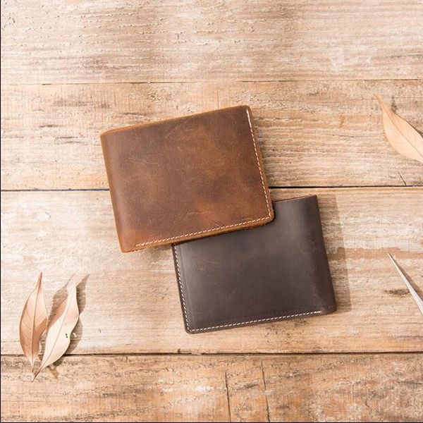 

hbp black genuinel leather short mens wallet with box luxurys designers wallet womens wallet purse credit card holder 124, Red;black