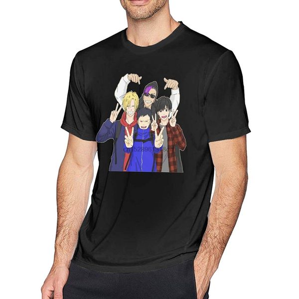 

wumaocheng anime banana fish ash cotton men's short sleeve t-shirt t-shirts shirts black sport hooded sweatshirt hoodie