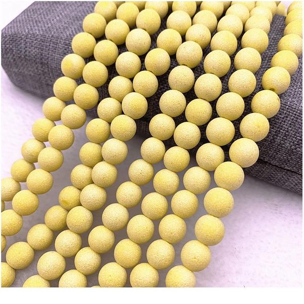 

new 6/8mm austrian frosted matt crystal glass beads loose spacer beads handmade for jewellery making diy bracelet qyljle