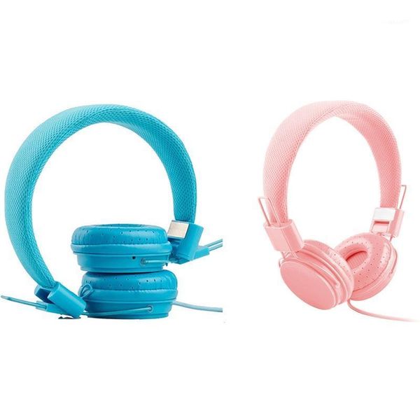

children's foldable headset 3.5mm jack compatible with ipad mobile computer mp3/ 4 kindle microphone wired headset1