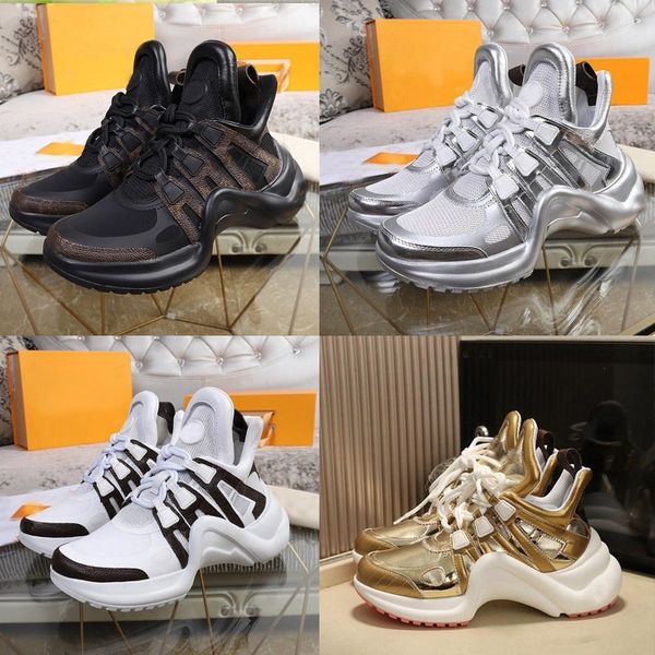 

designer archlight shoes genuine leather sneakers mesh black breathable bow trainers flat sneaker white blue color block sneaker fashion pla