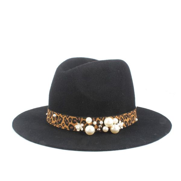 

2020 100% wool men women classical fedora hat with pearl autumn winter trilby hat homburg fascinator size 56-58cm, Blue;gray