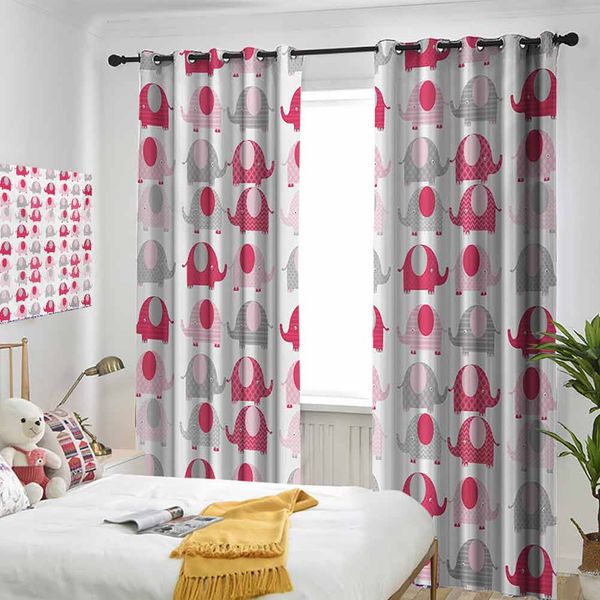 

thermal insulated room darkening window shade vibrant colored abstract s polka dots chevron motifs curtain