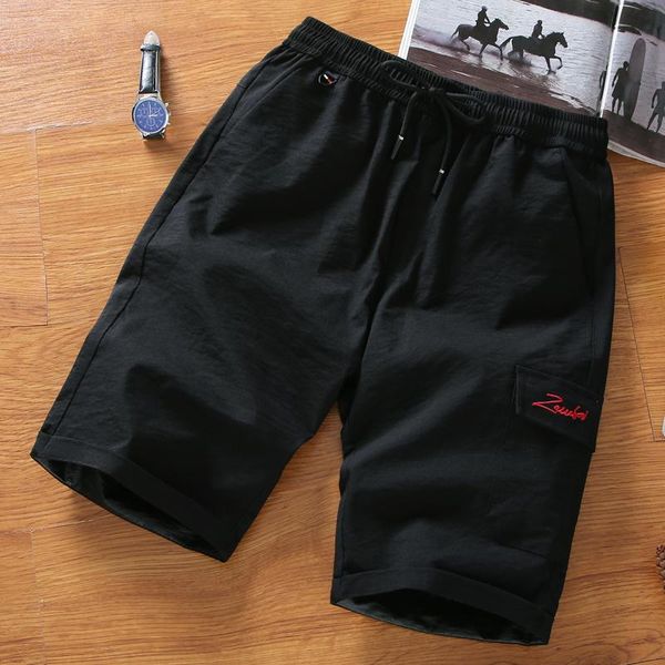 

men's shorts summer men 2021 casual pants beach korean fashion 5-point plus size, White;black
