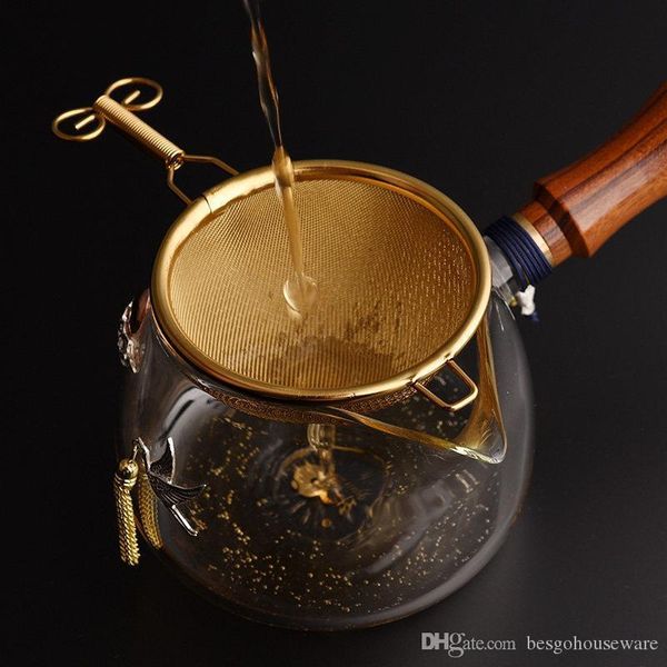 

аксессуары из нержавеющего листьев сетчатого фильтра dbc чаев сито чай стал gongfu чай керамической сыпучего infuser ручки mesh vintage bh36