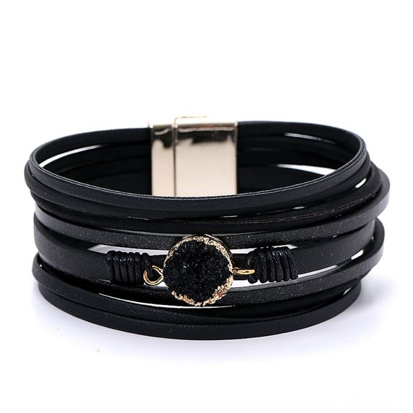 

ladies fashion magnetleather multilayer natural stone ladies fashion magnetleather multilayer bracelet natural stone bracelet ozctr, Golden;silver