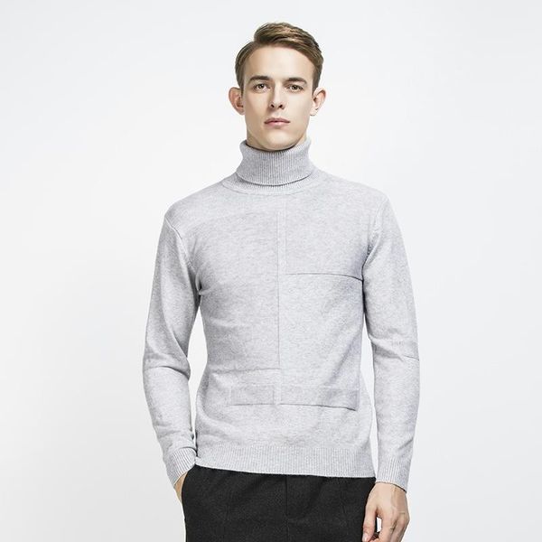 

2020 водолазов для водолазов мужчины модный свитер высокий воротник пуловер мужской осень зимний трикотаж с длинным рукавом вязаные топы пул, White;black