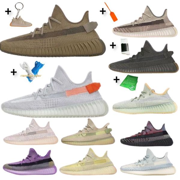 

2020 kanye v2 west yeeeeezy men women running shoes zebra marsh cloud white cinder black yecheil reflective sneakers trainers