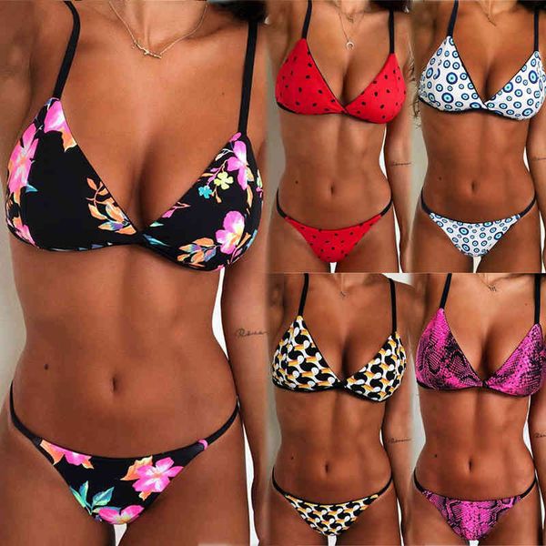 

swimwear women swimsuit women print brazilian bikini high cut bikini set swimsuit maillot de bain femme, White;black