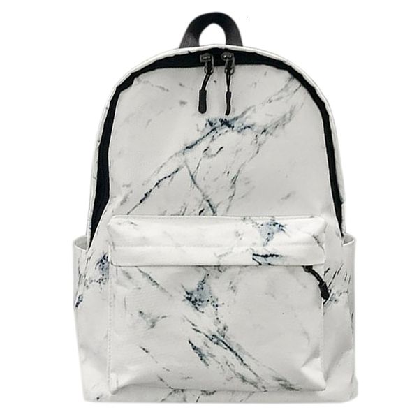 

net red marble pattern student personality portable women's backpack