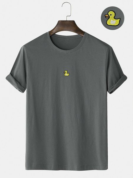 

men duck embroidery tee i0rh#, White;black