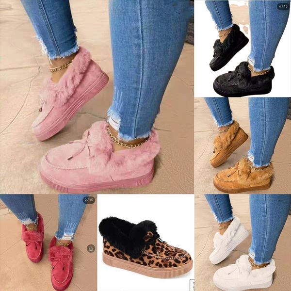 

7ptxb cotton plus velvet female slippers slippers household snow boots women shoes fall mop cotton women's winter indoor warm cotton, Black