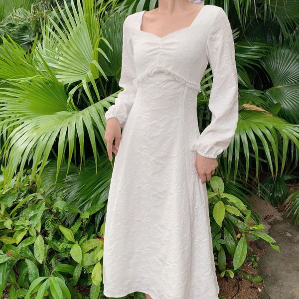 

4syhb площади любовник французская белых элегантных женщины 2020 новый воротник летом платье платья талия показывает тонкий темперамент 16ho, Black;gray