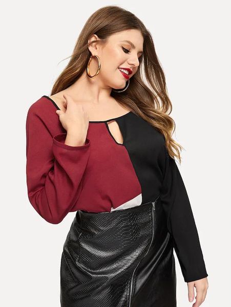 

plus size o-neck patchwork 5xl xxxxl shirts slim chiffon full female shirt blouse women, White