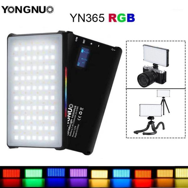 

flash heads yongnuo yn365 rgb led video light 12w pocket on camera colorful pography lighting for dslr1
