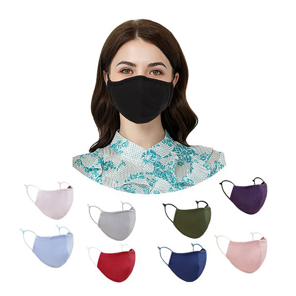 

reusable face washable wholesale cotton black mask 3 ply earloop manufacturer