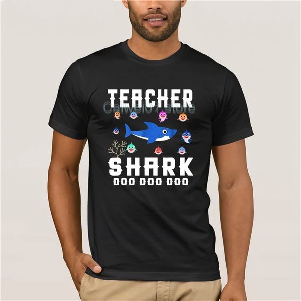 

sport fashion mens t shirt trends funny teacher shark doo for teacher tee quality fashion short sleeve men tshirt