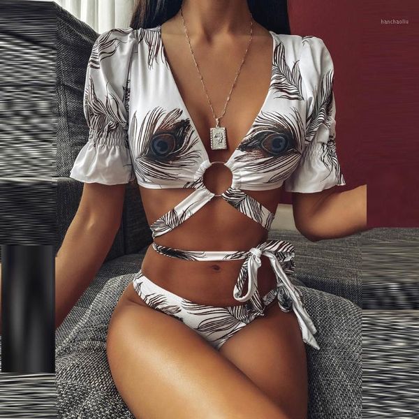 

bikinis set knoted floral leopard low waist bikini women swimwear female swimsuit two-pieces bather bathing suit swim ladies1