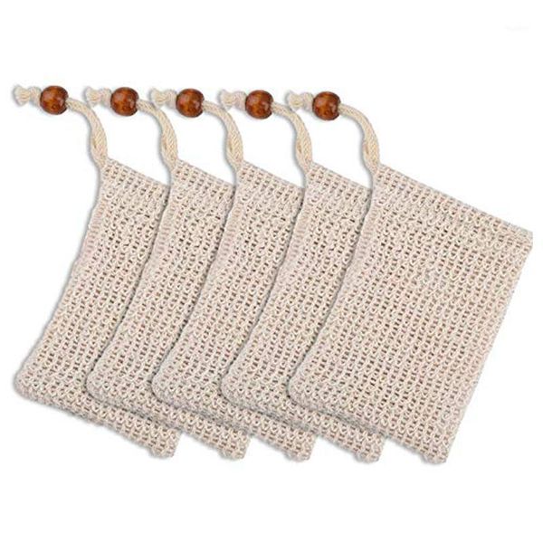 

abfy-5 pack exfoliating soap bag natural soap saver1