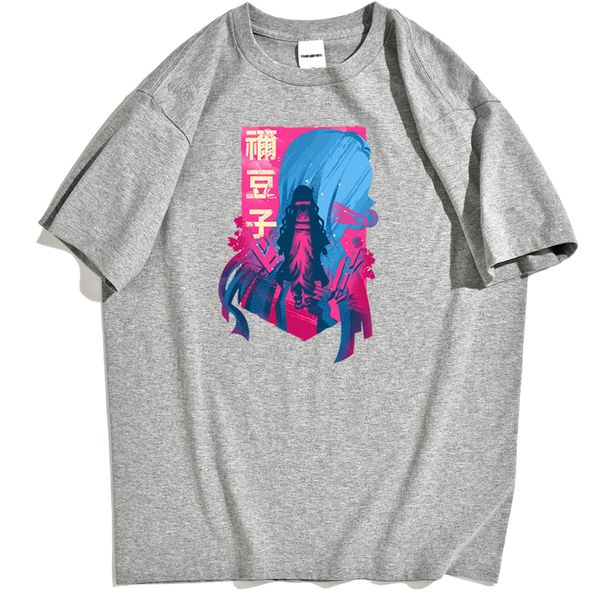 

kamado nezuko printing demon slayer japan anime street for fashion brand short sleeve sport hooded sweatshirt hoodie t shirt