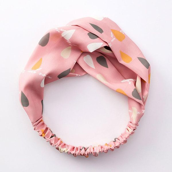 

korean fashion headband elastic floral striped print hair bands turban sweet twisted knotted headwear headwrap for women q bbyond