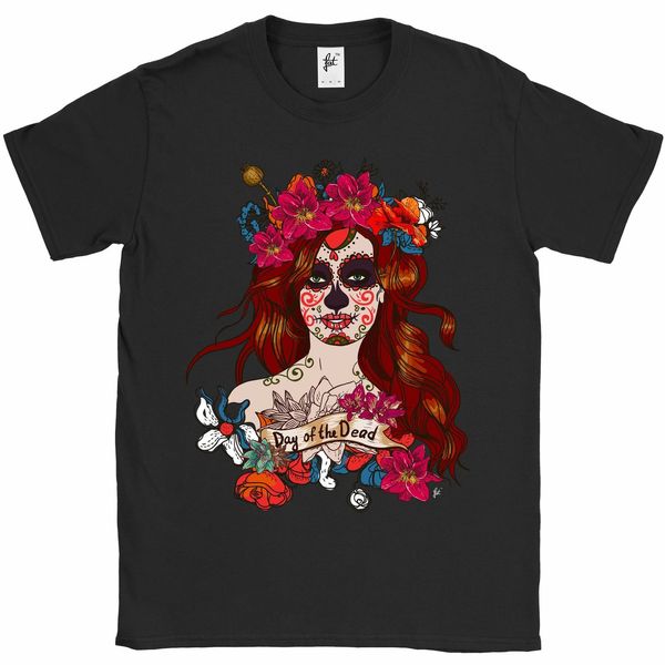 

men fashion day of the dead mexican sugar skull woman halloween mens t-shirt tee shirt sport hooded sweatshirt hoodie