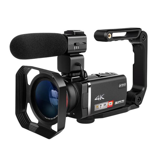 

video camera camcorder 4k ordro ax60 100x digital zoom 12x optical zoom camara filmadora vlog cameras for youtube blogger