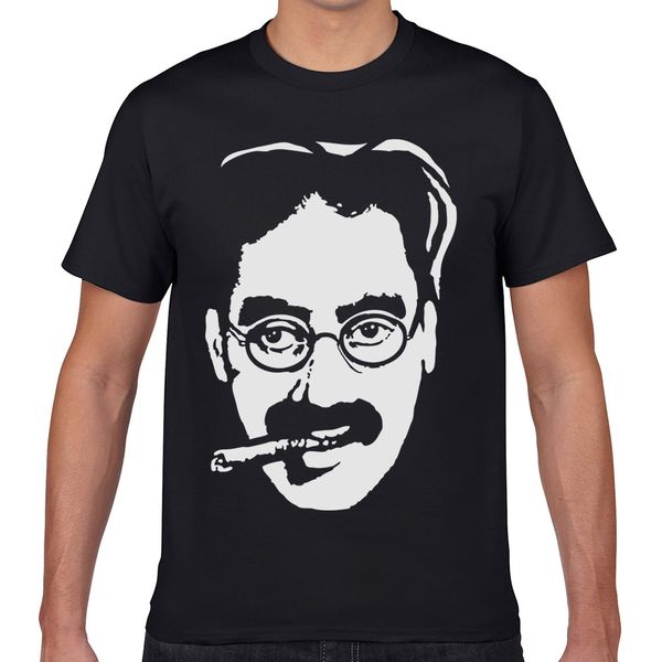 

t shirt men groucho marx funny white geek custom male tshirt xxxl sport hooded sweatshirt hoodie