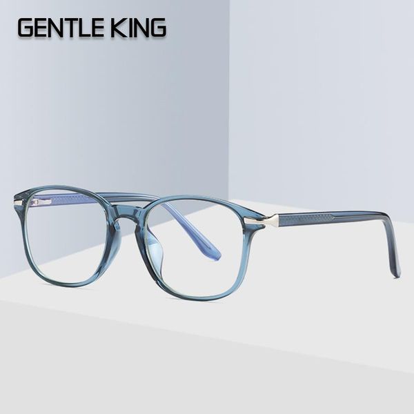 

sunglasses gentle king vintage tr90 anti blue light glasses women men computer myopia prescription eyewear frame, White;black