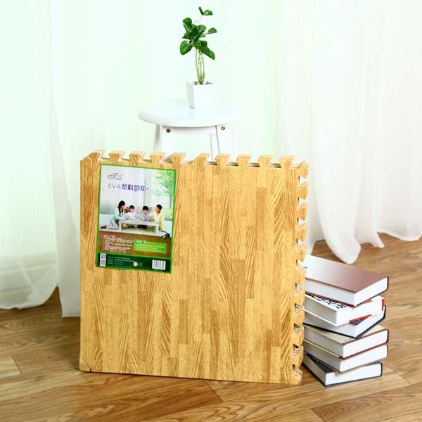 

6pcs/set wood soft eva foam play mat kids puzzle diy toy floor carpet carpet household products