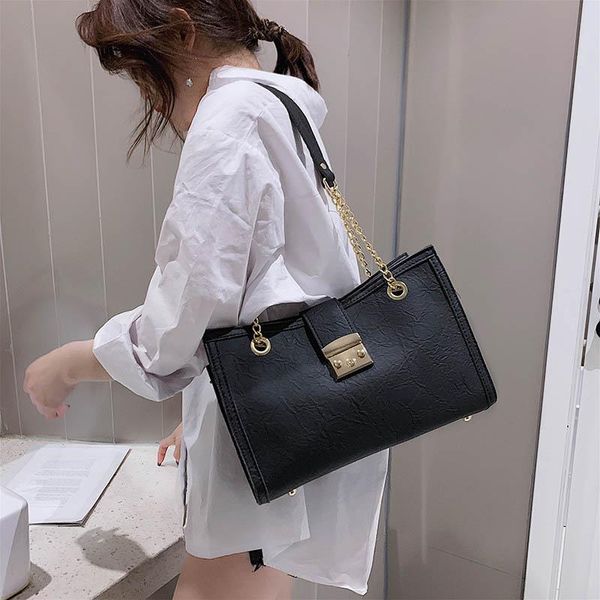 

women's bag one-shoulder big bag handbags new 2020 messenger personality fashion portable ins super fire diagonal