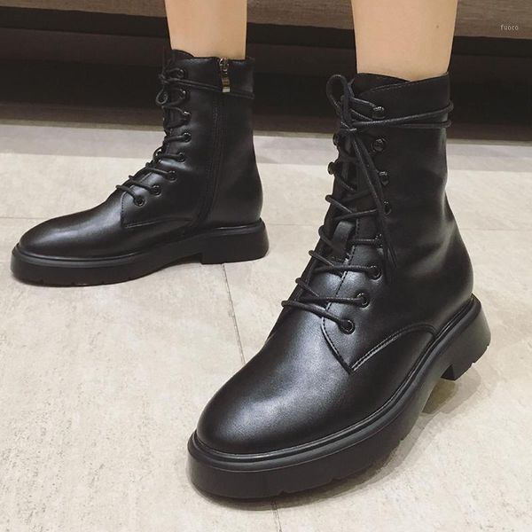 

boots women short winter dropship black motorcycle velvet autumn ladies1