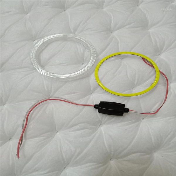 

other lighting system cob angel eye 2pieces(1pair) auto halo rings 80mm 12v 24v headlight 45 smd car eyes motorcycle 9-30v white red yellow