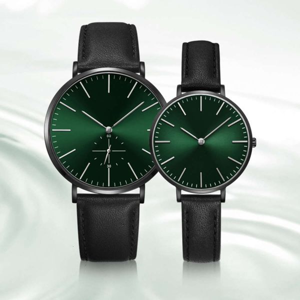 

oem style ultra watch thin lovers of simple fashion men's watch, Slivery;brown
