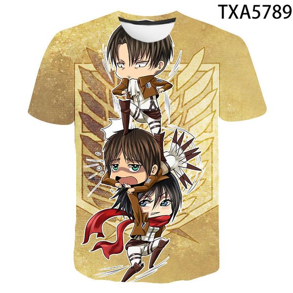 

new attack on titan 3d comfortable trend high-quality 3d print shirts humor oversized hippie men clothing