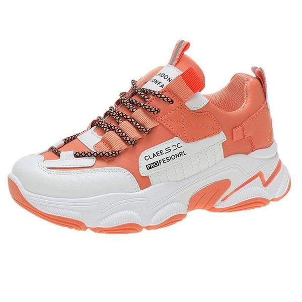 

2021 new spring summer mesh breathable thick harajuku luminous women casual shoes f7wx, Black;white