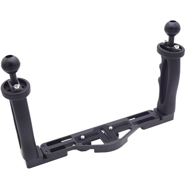 

dual handheld stabilizer diving underwater camera housings tray/grip waterproof with double handle for dome port waterproof case