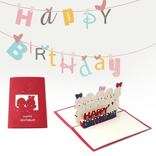 

greeting cards birthday card 3d stereoscopic paper laser cut children handmade post custom gift souvenirs1