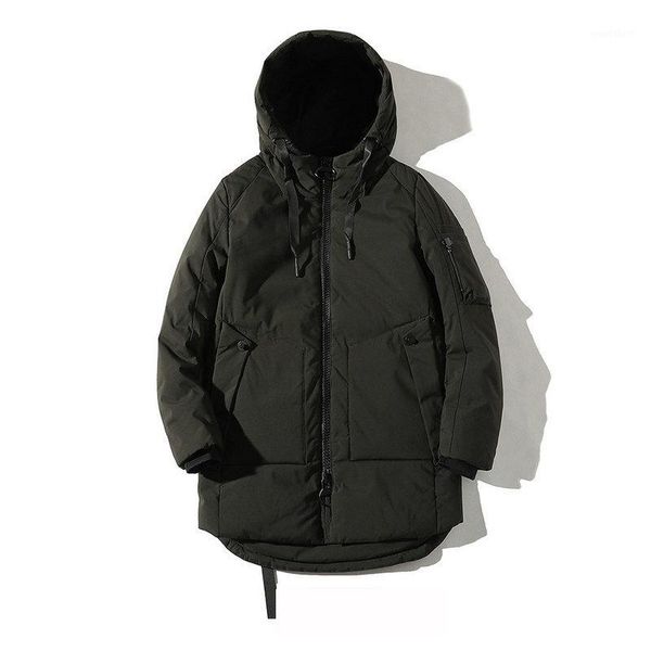 

jacket men -15 degree thicken warm men parkas hooded hip hop man's jackets outwear coat parka jaqueta masculina1, Black