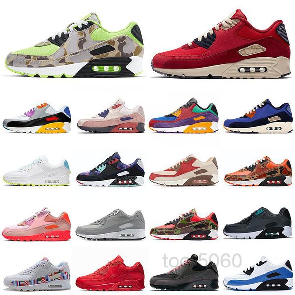 

90 men sneaker tripel black white red casual shoes mens trainer sports shoes athletic jogging shoes size 40-45 s2744 kmb8