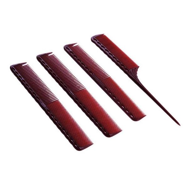 

4 шт. / установлен профессиональный антистатический расческа салон для волос бочонок для волос для парикмахерской для парикмахера 4 шт. / ус, Silver