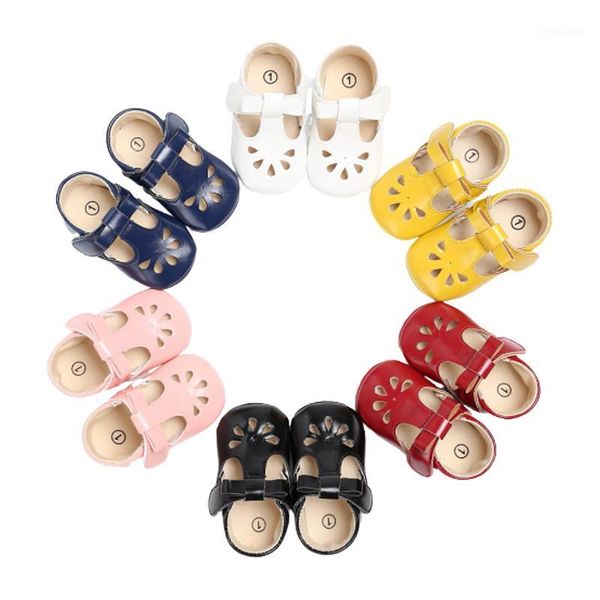 

baby girls shoes summer hollow out first walkers non-slip mary jane flats with bowknot baptism infant princess dress shoes1