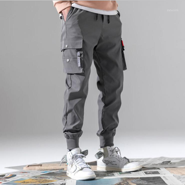 

spring and summer 2020 new camo sports pants pants hat legs harun leisure men's costume leg tide1, Black