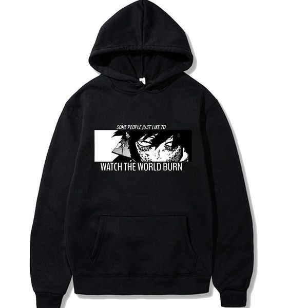 

my hero academia hoodies men women hip hop sweatshirt dabi eyes anime black hoodies clothes