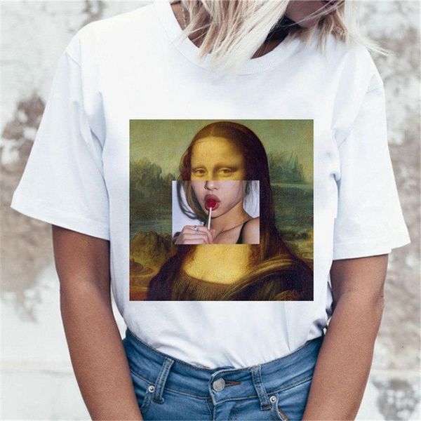 

grunge aesthetic t shirt women ulzzang femme vintage harajuku tshirt 90s female graphic t-shirt tee shirts funny, White