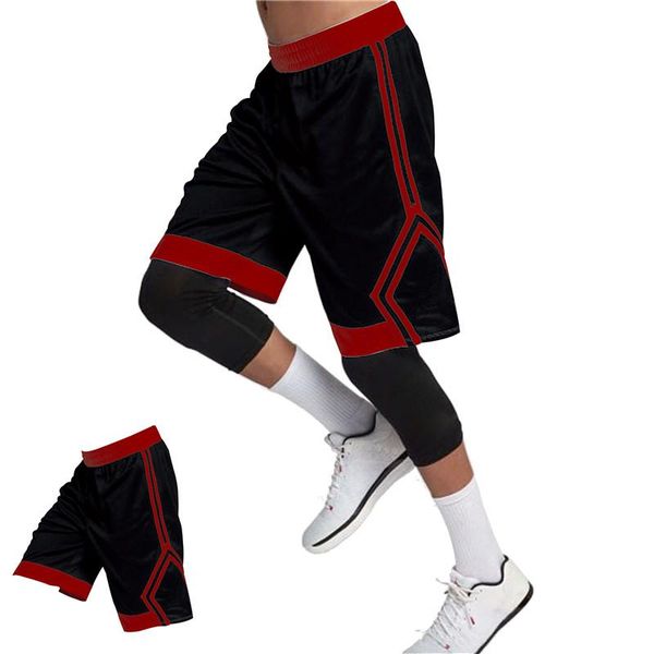 

summer 2020 new men's shorts quick-drying breathable athlete basketball sports pants outdoor jogging fitness shorts, White;black