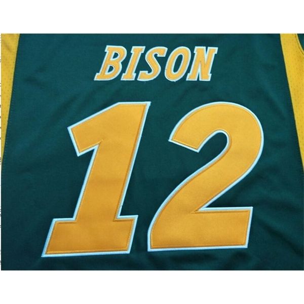 

custom 123s,youth,women,toddler, nd state bison personalized any name and number any size stitched college jersey, Black