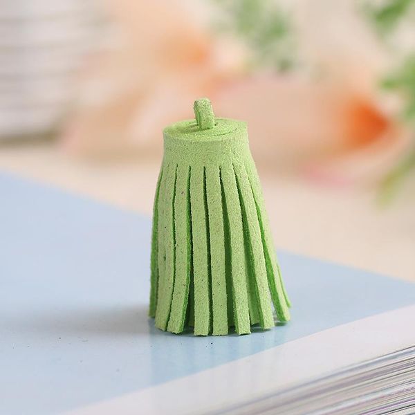 

5pc leather mini tassels pendant fringe jewelry diy fringe keychain cellphone straps pendant home sewing accessories key tassel h wmttkj